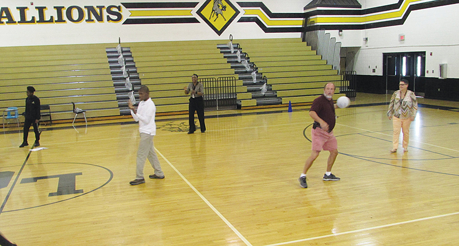 Lee Central High School's Wallace teaches physical education, exceptionally
