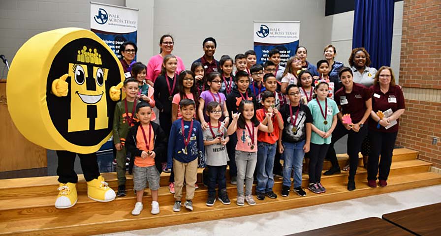 Seventeen Harlandale ISD schools ‘Walk Across Texas’ during AgriLife Extension competition