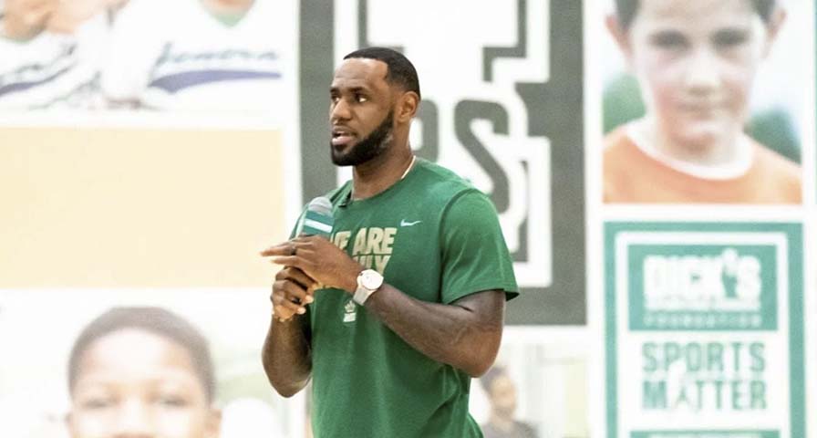LeBron James unveils $1M grant for new gym at his I Promise School