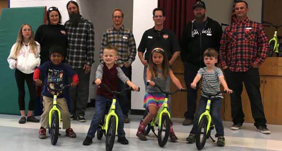 Elementary kicks off program teaching students to ride bikes