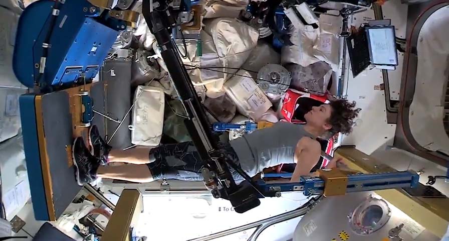 Astronauts share isolation workout tips from space 