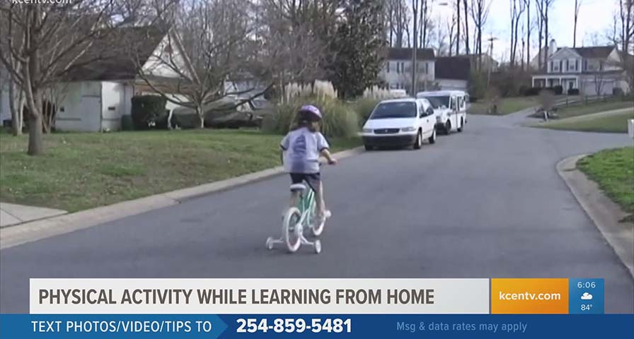 Physical activity for kids while learning from home