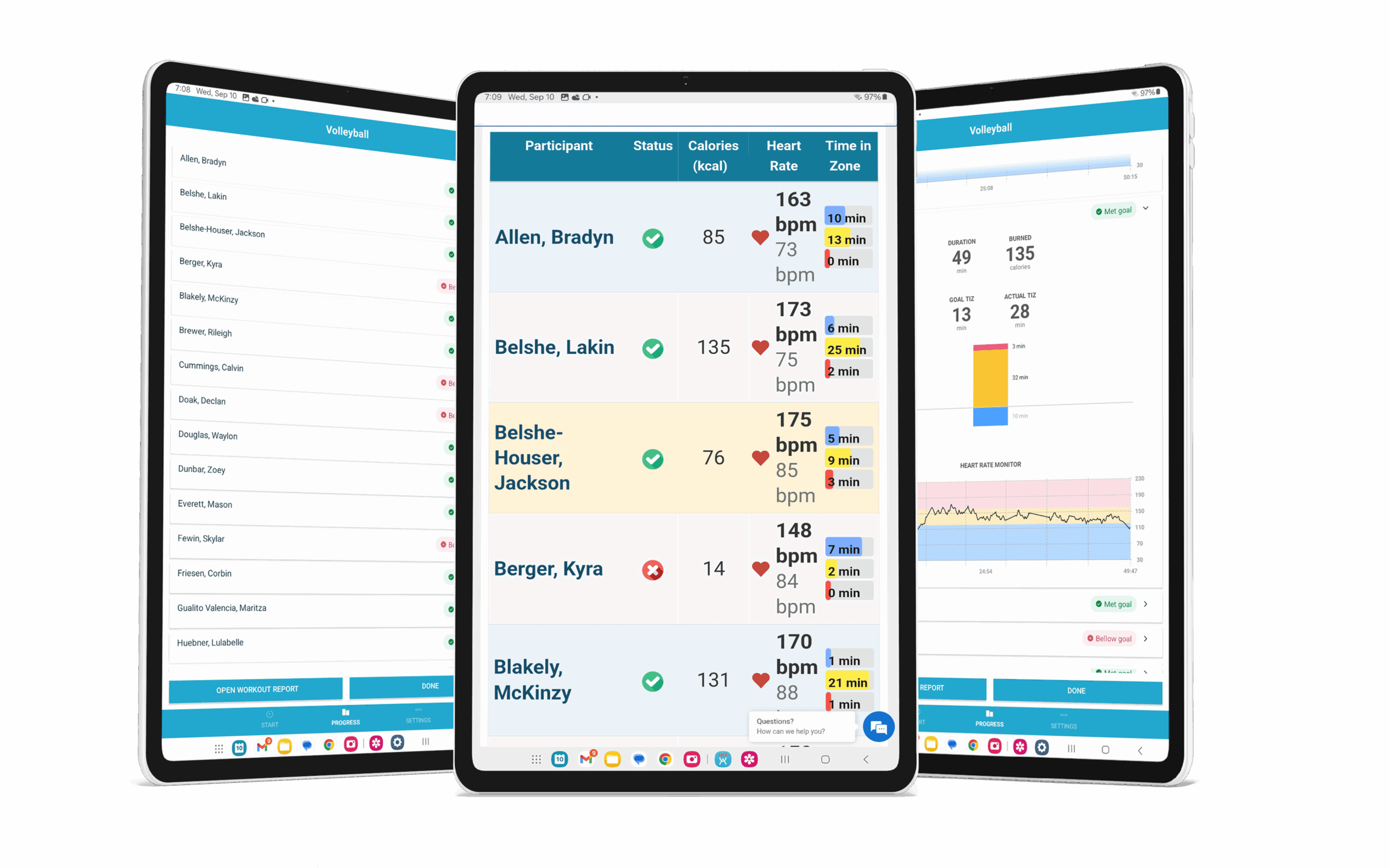 IHT Spirit Classroom App heart rate technology